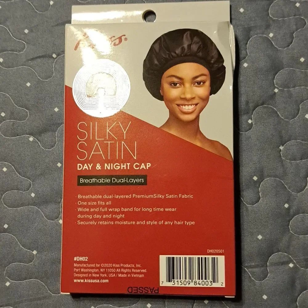 Silky satin day and night cap new